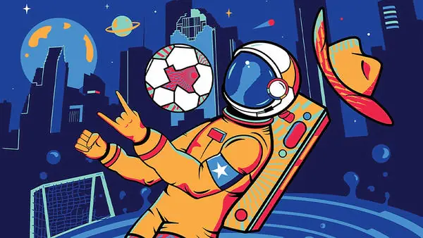 休士頓與NASA要素連結創作