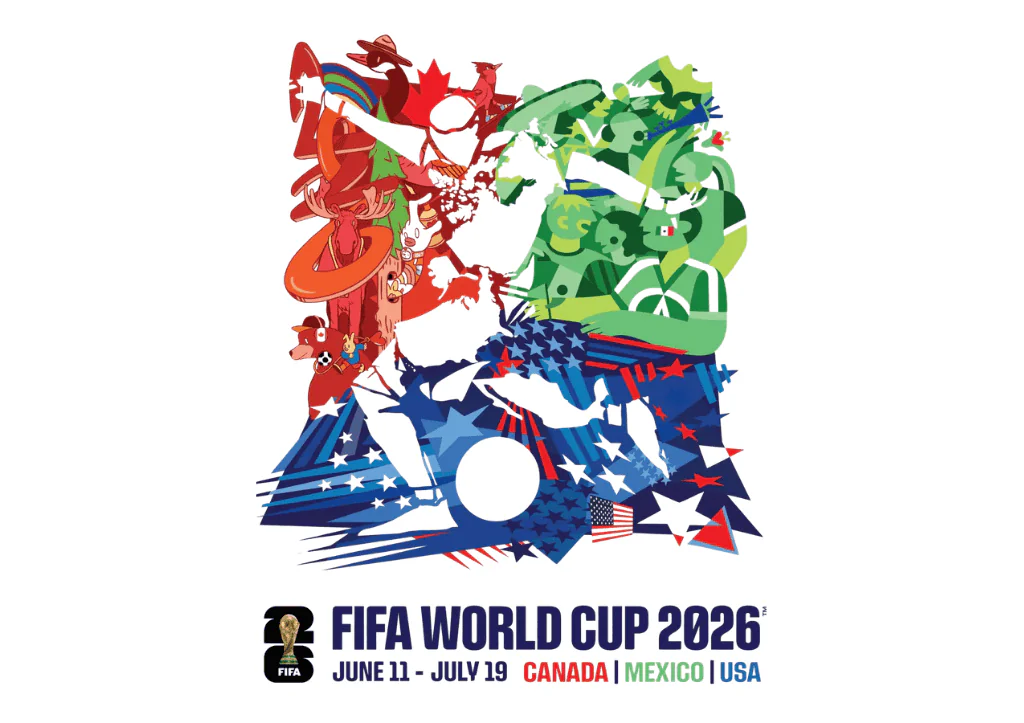 2026世界盃FIFA官方海報也強調多國合作的多元性