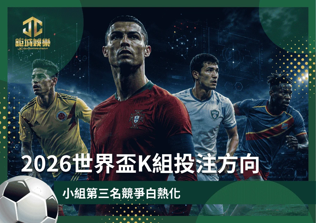 2026世界盃K組投注方向：小組第三名競爭白熱化