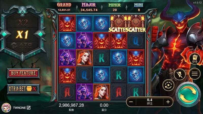 古神巴風特遊戲介面